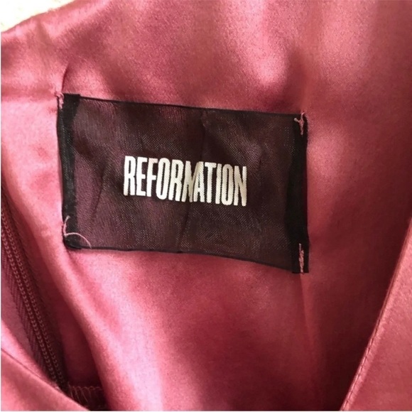 Reformation Cabot Cerise Maxi Slip Dress - Picture 8 of 10